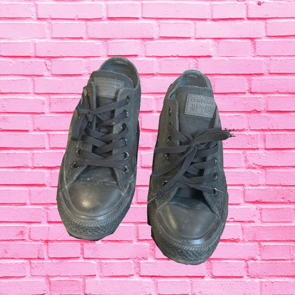 Black on Black Converse